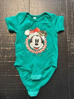 Rabbit Skins green Christmas Mickey Mouse Holiday One-Piece